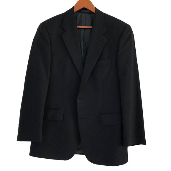 RALPH Lauren Chaps Wool Blazer Sports Coat 2 Buttons Blue Size 39R 39 R - Picture 2 of 12